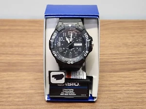 Casio MRW210H-1AK Men's Quartz Watch Analog 52mm Case Black Resin Strap ~ NEW - Picture 1 of 7