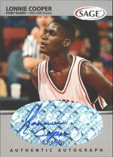 1999 SAGE Autographs Silver #A14 Lonnie Cooper /400