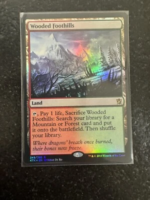 Wooded Foothills Khans of Tarkir Foil MTG LP - Image 1 of 2