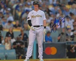 Signed  8x10 GARRETT COOPER Miami  Marlins  Autographed photo - COA - Picture 1 of 1