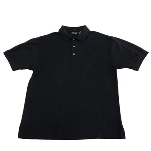 Ping Collection Mens Polo Shirt Sz Large Navy Blue Cotton Golf Short Sleeve Top - Picture 1 of 8