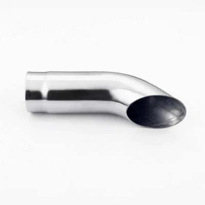 2.25" Inlet 2.5" Outlet 9" Long Stainless Steel Turn Down Exhaust Tip Tailpipe - Bild 1 von 5