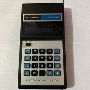 VTG Toshiba Electronic Calculator BC-8018 WORKS! - Picture 1 of 3