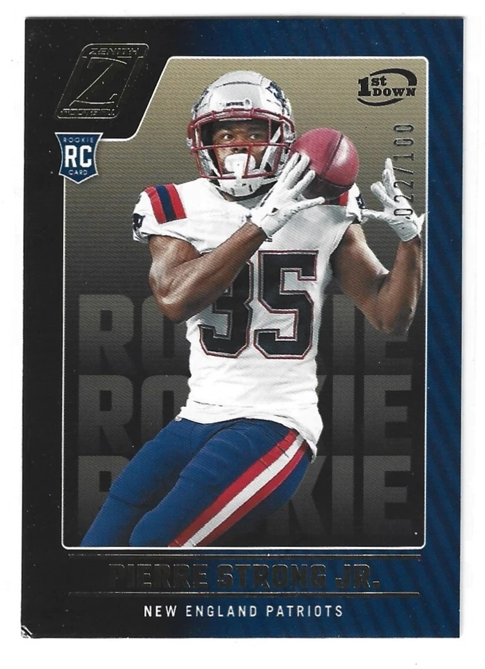 2022 ZENITH 1st DOWN RC #141 PIERRE STRONG PATRIOTS /100 GEM MINT L@@K - Image 1 of 1