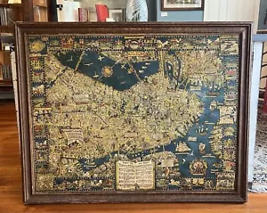 Edwin Olsen, Blake E. / The Colour of an Old City A Map of Boston 1926 1st ed - Picture 1 of 12