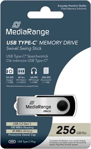 Mediarange USB Stick 256GB Speicherstick silber Typ C USB 3.2 Gen 1 - Bild 1 von 3