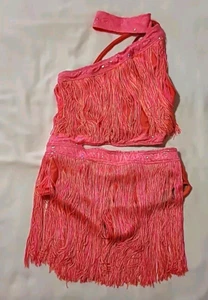Tanzkostüm von Tenth House Gr. MA Hot Pink Fransen - Bild 1 von 11