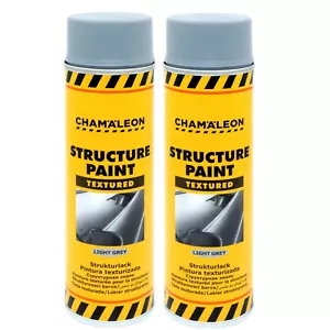 Strukturlack Grau 2x 500ml Kunststoff Strukturspray Stoßstangenspray Plastik - Bild 1 von 4