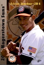 2011 Hagerstown Suns Multi-Ad #23 Adrian Sanchez Maracaibo Venezuela VZ Card