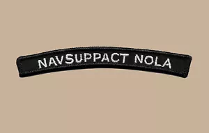 US Naval Support Activity New Orleans LA NAVSUPPACT UIM Shoulder Rocker Tab - Picture 1 of 1