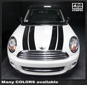 Mini Cooper Clubman Hood Accent Double Stripes Decals 2012 2013 2014 Pro Motor - Picture 1 of 2