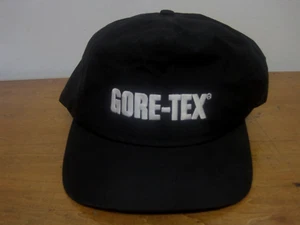 NWOT Mad Hatters Inc GORE-TEX Embroidered Black Strapback Adjustable Hat - Picture 1 of 8