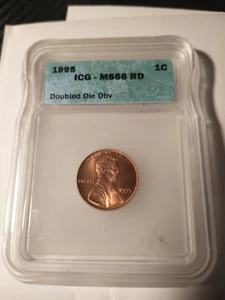 1995 P Cent DDO Double Die FS-101 ICG MS-66 Red - Picture 1 of 3