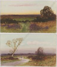"Landscapes", English School, 19th Century, Two Watercolors (1)