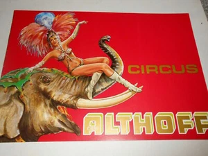ZIRKUSPROGRAMM / CIRCUS PROGRAM 1980 CIRCUS C. ALTHOFF Clown Jongleurin - Bild 1 von 1