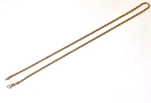 Collana maglia catena corda cava in oro giallo 21 kt 18,5" 5,9 g. - Foto 1 di 9