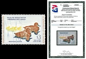 Scott RW27 1960 $3.00 Duck Stamp Mint Graded XF 90 NH with PSE CERT - Picture 1 of 1