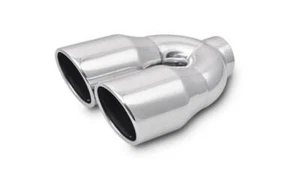 Vibrant Performance 1326 Dual 3.5" Round Stainless Steel Tips (Single Wall, Ang - Picture 1 of 4