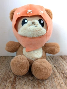 Star Wars: The Ewoks and Droids Plush Stuffed Ewok Orange Hood Mattel 12 inch - Picture 1 of 6