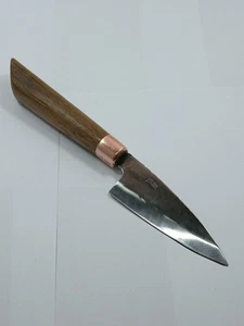 Custom Restored Japanese Deba Knife – Copper & Hickory – GF Series - Picture 1 of 15