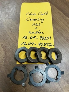 Chris Craft Coupling Nuts and Washers 16.04-90271 16.04-90272 ONE LOT - Bild 1 von 1