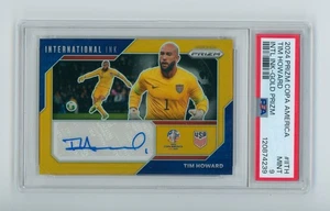 Tarjeta autografiada 2024 Tim Howard Panini Prizm Copa América oro USMNT 3/10 PSA 9 - Imagen 1 de 3