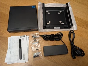 Lenovo ThinkCentre M70q Gen 3 11T3 i5-12400T Windows 11 Pro SSD Warranty 09/2026 - Photo 1/13
