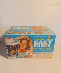 Set capelli bambini 1968 "Kenner's New Easy Curl" con scatola e manuale originali. FUNZIONA! - Foto 1 di 7