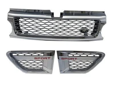 Range Rover Sport L320 10-13 BLACK Logo GRILLE W/S Side Grille V2 for LAND ROVER - image 1 of 4