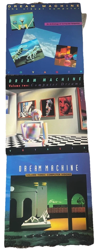 Dream Machine LaserDisc 1987 Anthology Computer Graphics Voyager Press VOL 1,2,3 Foto 1 de 2