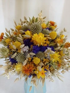 Trockenblumenstrauß, Trockenblumen, Blumenstrauß, Trockenstrauß, Brautstrauß - Bild 1 von 12