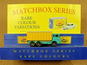 OLD VINTAGE LESNEY MATCHBOX # 47 DAF TIPPER CONTAINER TRUCK AQUA - Picture 1 of 11