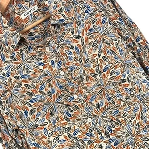 Orvis Women’s M 100% Silk Retro Floral Print Long Sleeve Button Up Boho Blouse - Bild 1 von 11