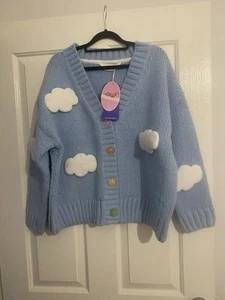 Peter Alexander Ladies Clouds Cardigan S/M - Picture 1 of 4