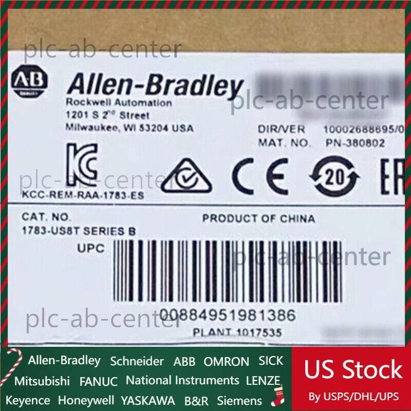 1 PCS New 1783-US8T Allen Bradley Stratix2000 Ethernet Switch Unman US Free Tax - Image 1 of 1