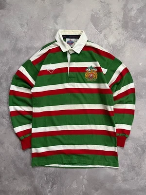 Camiseta de Rugby LEICESTER TIGERS Algodón Oxford Hogar 38 1993/1994 Camisa Manga Larga Foto 1 de 4