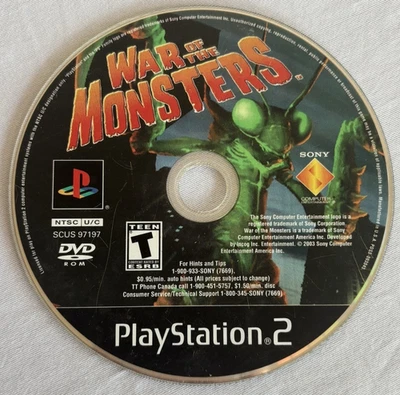 War Of The Monsters (Sony PlayStation 2, 2003) PS2 Disc Only - Tested & Working - Image 1 of 4