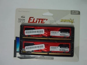 *New Kit Of 2* Team Group Elite Plus 2x8GB DDR4 RAM Memory TPRD48G2400HC16BK - Picture 1 of 5