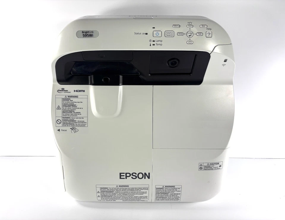 Epson BrightLink 595Wi Projector - Hours: 2867 Normal / 45 Eco - Image 1 of 4