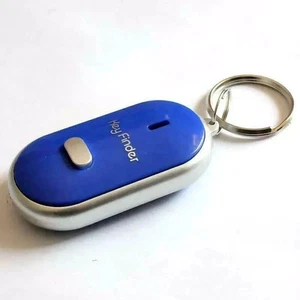 Find my Keys mit Pfeife Schlüsselfinder Locator Blitz Signalton Schlüsselanhänger LED Taschenlampe NEU - Bild 1 von 13