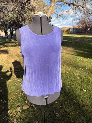 Camiseta sin mangas Citiknits grande púrpura Foto 1 de 4
