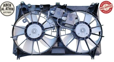 Lexus LS460 LS460L Radiator Cooling Fan Assembly OEM Dual Fan Shroud Used - Image 1 of 4