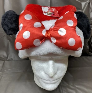 Disney Minnie Mouse Santa Hat With Ears Adult - Picture 1 of 12