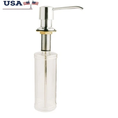 Dispensador de jabón cromado accesorio de baño de plástico perfecto uso en cocina y baño Foto 1 de 3