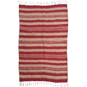 2.5x4 ft Handmade Wool Cotton Rug, Flatweave Handwoven Traditional Floor - Picture 1 of 5