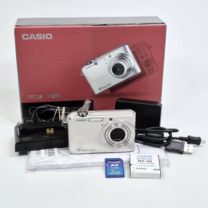 CASIO EXILIM EX-Z1000 10.1MP Compact Digital Camera Silver Complete In Box - Bild 1 von 20