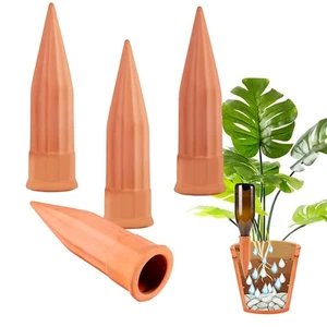 Picos de riego automático - Paquete de 4 dispositivos de estacas de riego de plantas de terracota Vacatio... - Imagen 1 de 7
