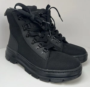 Dr. Martens Damen Combs W Poly Freizeitstiefel Größe 7 schwarz Combat Grunge neu ohne Etikett - Bild 1 von 8