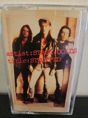 STAGE DOLLS Stripped 1991 CASSETTE TAPE GLAM/HAIR METAL HARD ROCK POLYDOR - Image 1 of 4