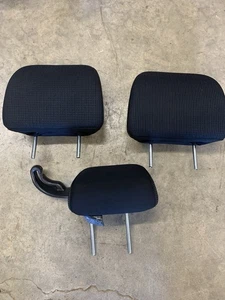 12-16 Subaru Impreza XV Crosstrek Rear 2nd Row Head Rest Set of 3 Black Used OEM - Picture 1 of 14
